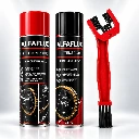 ALFAFLUX® Motorrad Kettenpflege SET – 3 teilig