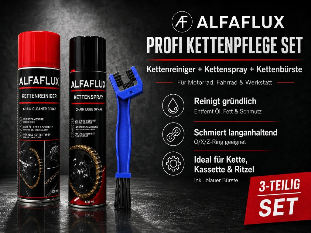 ALFALFUX Kettenpflege SET – 3 teilig