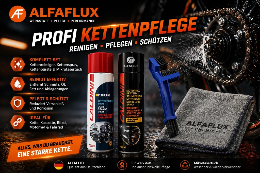 Kettenpflege SET – 4 teilig