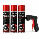 ALFAFLUX BREMSENREINIGER-SET 4-TLG. 3× Bremsen- und Teilereiniger 500 ml + Sprühgriff