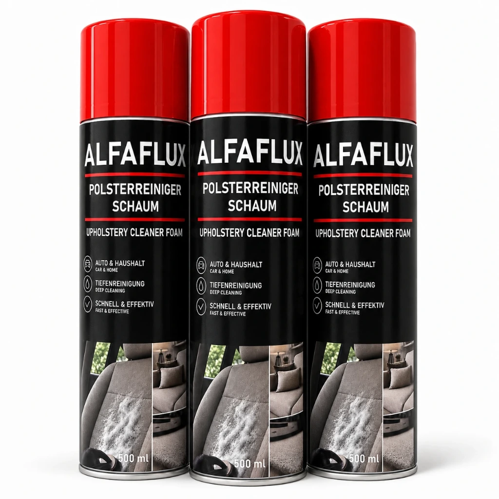 ALFAFLUX® Polsterreiniger Schaum 3x 500 ml